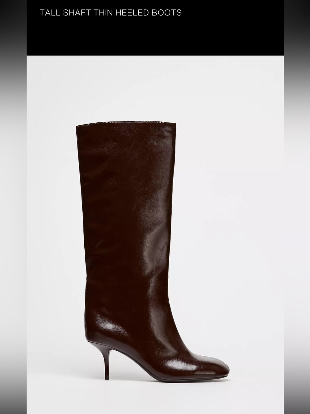 Women's Brown Leather Heel Boots